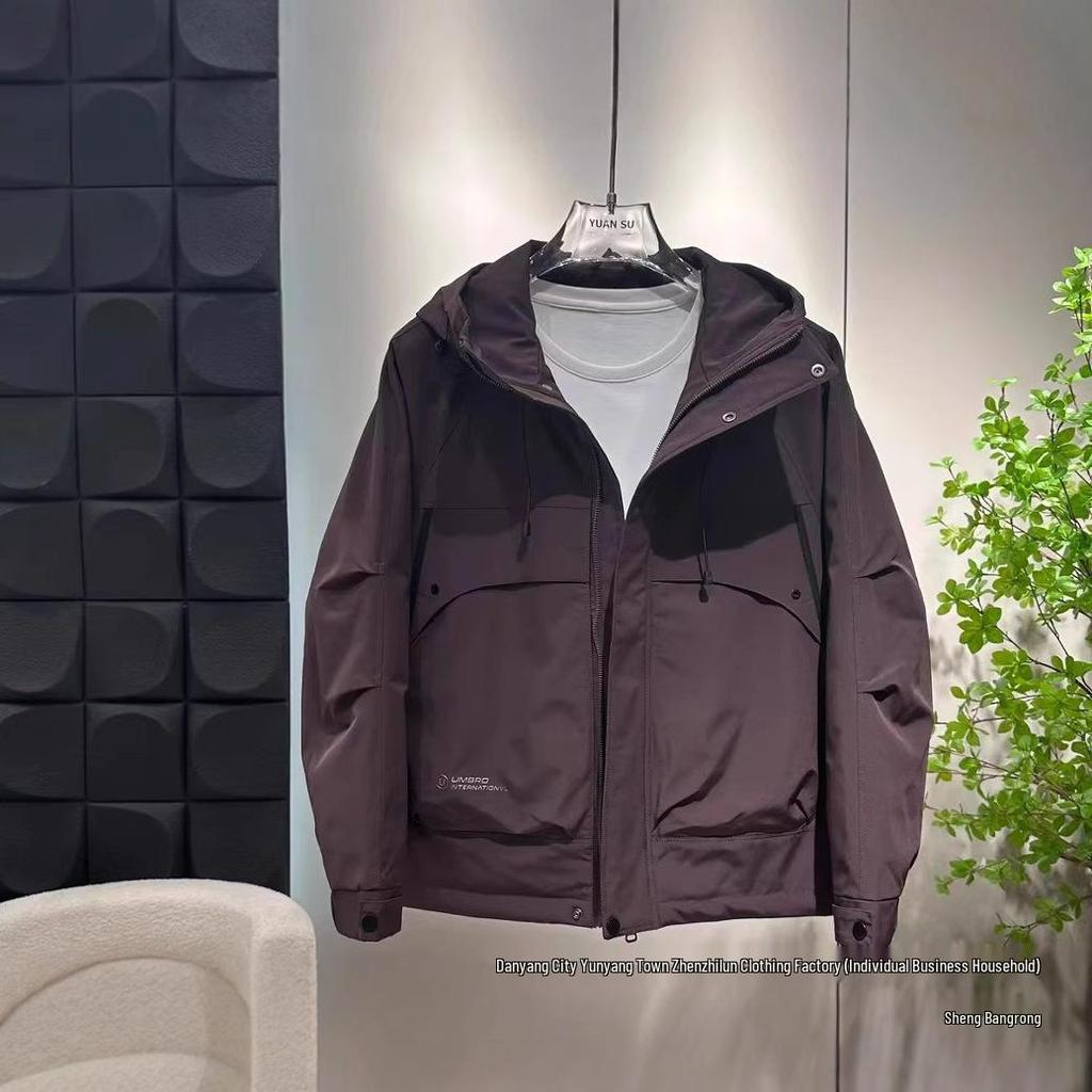 2024 Men's Fashionable Windproof Hooded Cotton Jacket – Thick, Loose, and Stylish for Autumn/Winter