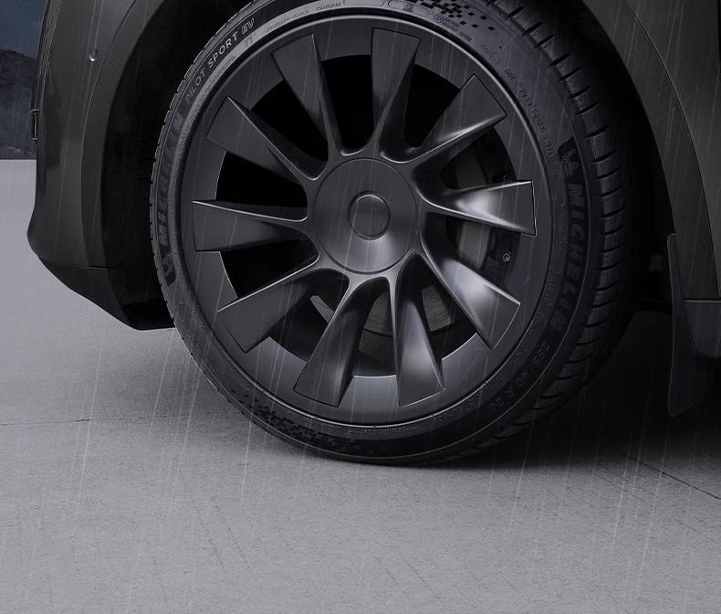 Capac Jantă Tesla Model Y 20" Cyclone – Accesoriu Protector Negru Mat