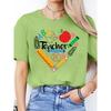 Spanish letter print spring-summer casual wear T Round-neck short-sleeve sports shirt T Women's T-shirt