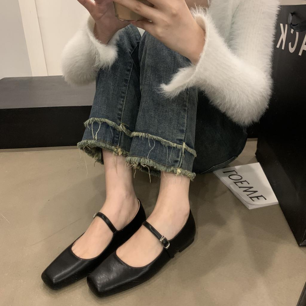 Spring Autumn Single Shoes Fashion Shallow Slip on Women Flat Shoes Ladies Casual Outdoor Ballerina Shoe Mary Jane Shoes