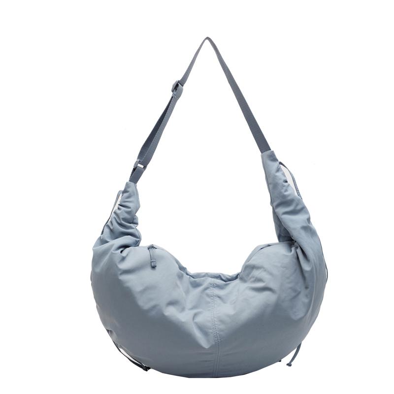 Trendy Fashiable Shoulder Bags Wrapped with Dyed Nyl Canvas Bag Large Capacity Single Shoulder Crossbody Hobos Bag