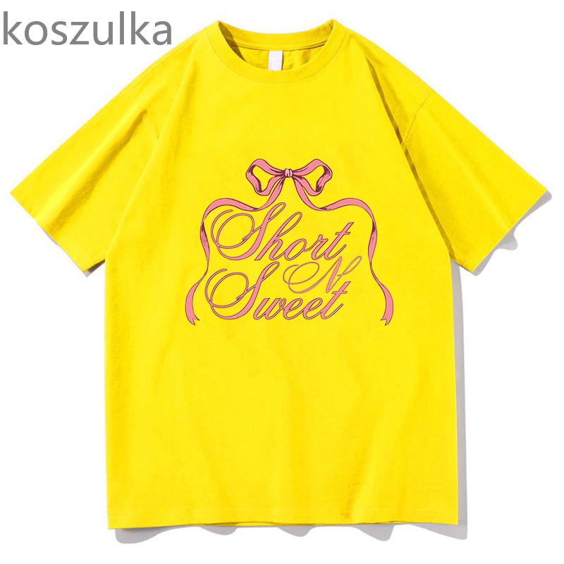 Sabrina Carpenter Short n' Sweet Album Tour Tshirt Crewneck Short Sleeve Tees Women Men Streetwear Fashion Fans kpop Clothes