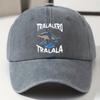 pc Tralalero Tralala Shark Letter Print Adjustable Retro Washable Baseball Cap Unisex Street Style Outdoor Sun Hat  Perfect G