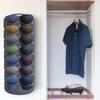 Felt Hat Storage Rack, Wall Mounted Cap Organizer with Clip, Space-Saving Closet Holder for Baseball Visors, Travel Cap Rack