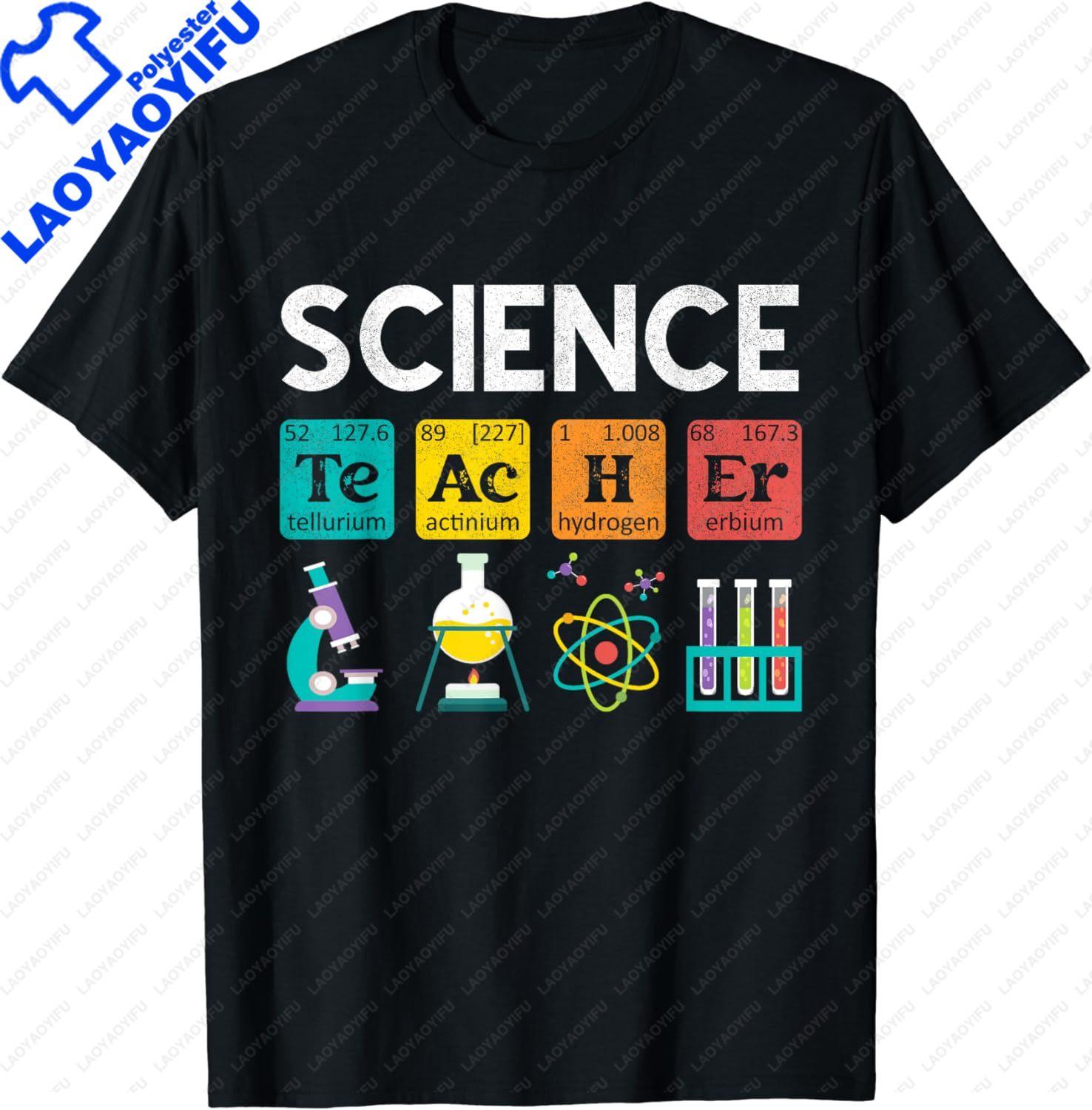 Funny Gift Science Teacher Chemistry Biology Physics Teacher Student TShirt Unisex Style Shirts for Women Unisex Clothing Y2k S