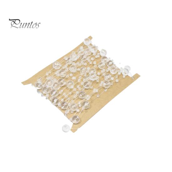 

5 м искусственный жемчуг бусины цепочка гирлянда веревка свадебный головной убор DIY декор прозрачный