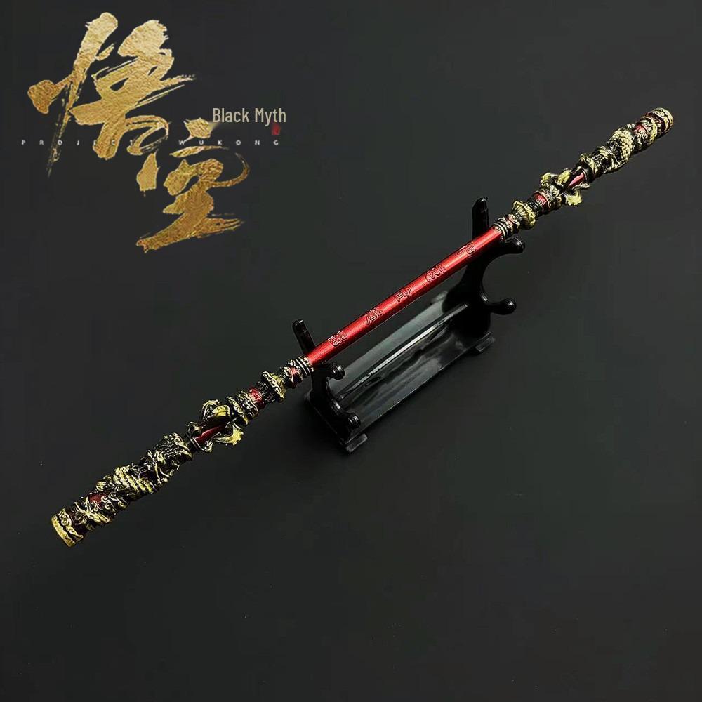 Black Myth Wukong Alloy Game Peripherals: Jingu Bang Handcrafted Decoration Toy