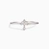 Dainty Shining Cross Ring Lady Daily Wearable Jewelry with Bright Zirconia Versatile Stylish Finger Accessories for Women