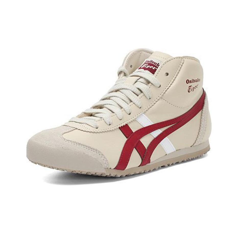 ONITSUKA TIGER Mexiko Mid Runner Lässige Bequeme Mid-Top Sneaker Unisex Sneaker Beige HL328-0226