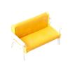 Multipurpose Miniature Sturdy Leather Sofa for Dollhouses 1 12 Scale Toy Set Living Room Furniture Toy Accessory