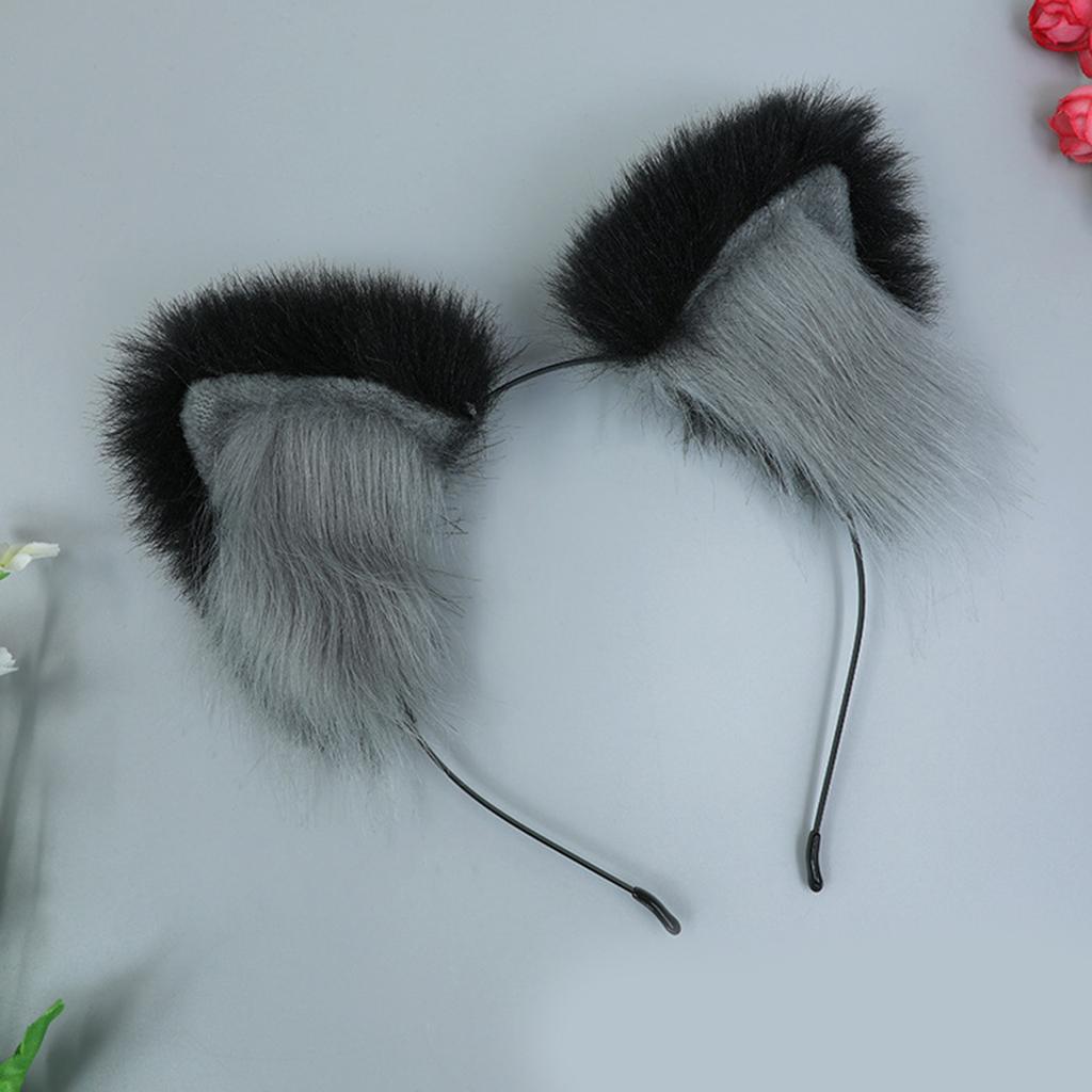 Versatiles Party Headgear Elastic Faux Furs Headbands Girls Cosplay Headpiece for Costume Parties and Everyday Use