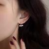 Simple Circle Pearl Earrings Design Temperament Senior Sense Versatile Match Party Gift Fashion Ear Jewelry