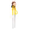 Baby Training Chopsticks Cute Animal Shape Soft Silicon Learning Chopsticks Helper for ChildrenYellow Bee