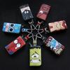 Cute Cartoon Key Bag Men Women PU Leather Key Holder for Car Metal Key Chain Creative Mini Zip Coin Purse Car Key Case Cover