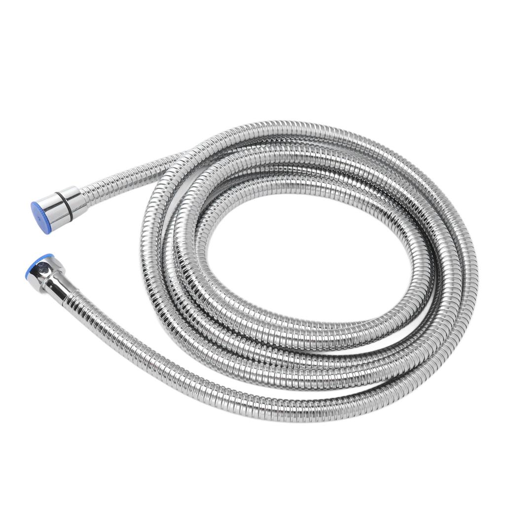 118in Shower Hose Explosion Proof Hot Cold Use Stainless Steel Shower Hose Extra Long for Bathroom