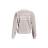 Under Armour Color Block Letter Print Pullover Sweatshirt Women Sweatshirt Gray 1374108-100