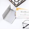 Aluminum Cover ID Stainless Silver Credit Card Case Waterproof Namecard Clip Business