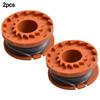 2 Pcs Spool & Line For POWERBASE N0F-GT-300/20-E For Strimmer Trimmer
