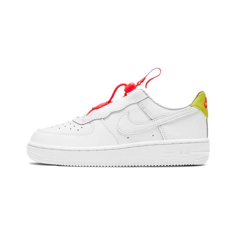 

new Nike Force 1 Toggle White Bright Crimson PS 28