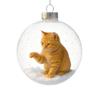 Cat Crystal Ball Ornament Cat Ornament Solid Color Ball DIY Year Creative Replacement Caps Acrylic New Christmas Pendant Ba R4Z6