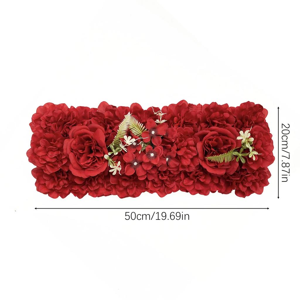 Flower Row Hanging Decoration Artificial Flower DIY Wedding Wall Arrangement Peony Rose Arch Backdrop Background Plants Wall Pad