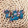 Lilo & Stitch Anime Metal Brooch - Cute DIY Clothing Accessory