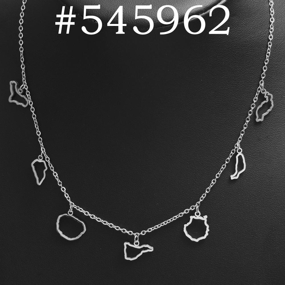 Spain Canary Islands El Hierro,La Palma,La Gomera,Tenerife,Gran Canaria,Fuertevetura,Lanzarote Necklaces Women Jewelry #545062 45cm Add 5cm