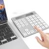 Dual-Mode Bluetooth & 2.4G Wireless Numeric Keypad with Built-in Calculator, Compatible with MacLaptops, 34-Key Portable Accounting Keyboard for