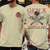 Est 1980 Lustiges Generation X Shirt Unisex Unisex Kurzarm Vintage Gen X Die Badass Generation Aufgewachsen von Totenköpfen Streetwear