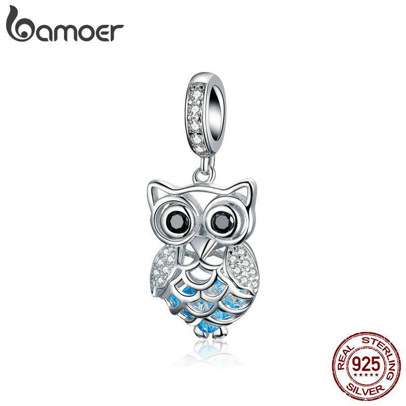 Bamoer 925 Sterling Silver Ladybug Cat Bulldog Turtle Elephant Animal Bee Tortoise Charms Beads