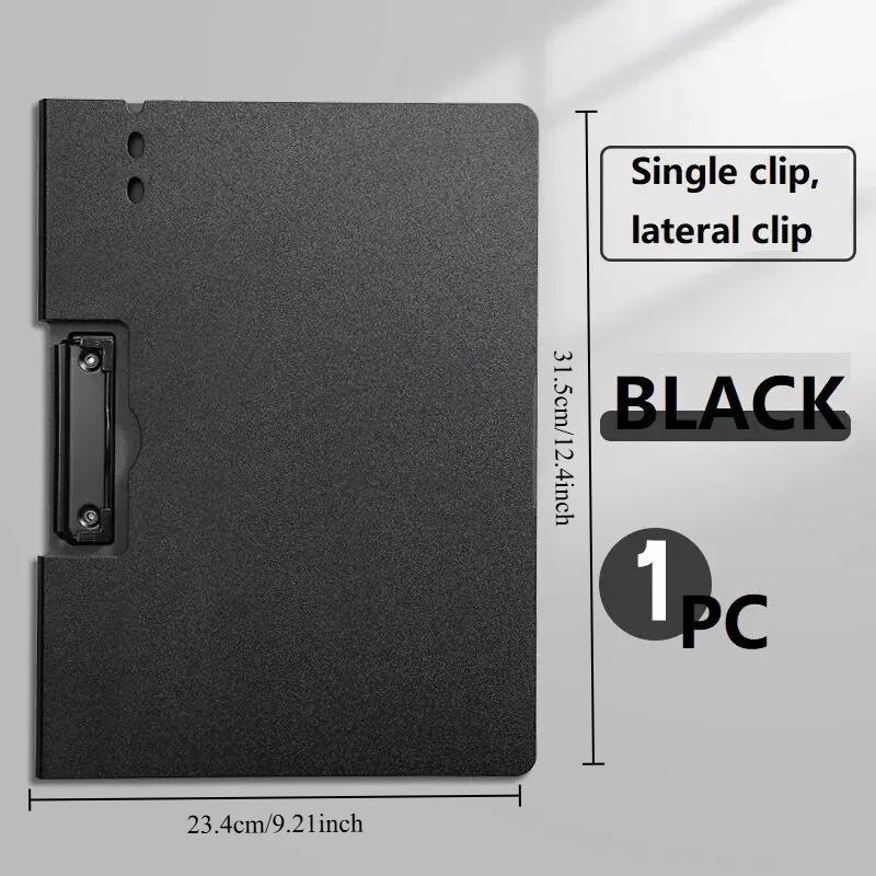 1PC A4 File Folder with Cover 3 Colors Document Organizer Clipboard Paper Holder Office Stationery for Business School