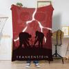 FILM FrankensteinS Throw Soft Coral Fleece Blanket 310gsm Fluffy Warm Throw for Sofa Bed Couch Bedroom Decor