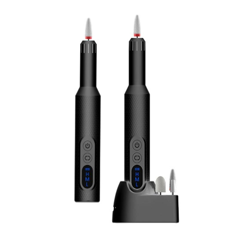 Professional Cordless Nail Drill Machine With 12 Pieces And 36 Sanding Bands For Manicure Pedicure At Home Or Salon