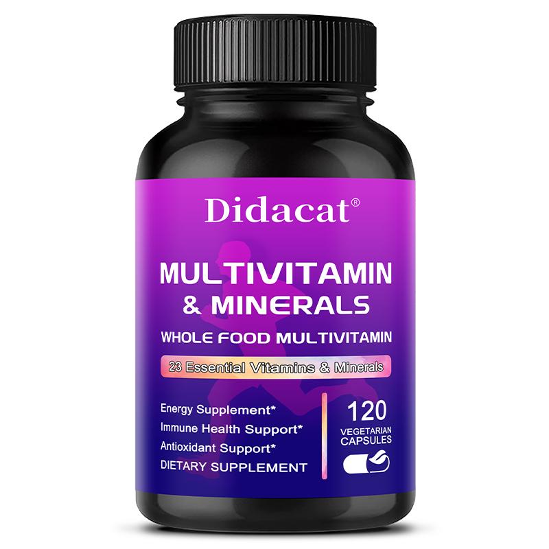 Multivitamin Minerals Dietary Supplement, With 120 Vegetarian Capsules Per Bottle