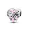 Copper Metal Pink Series Color Charm Bead Components Bead Components Cut Girl Flower Pendant Bead Component Compatible With Authentic Original