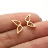 Women's Stainless Steel Angel Wing Butterfly Earrings – Cute Small Insect Design
