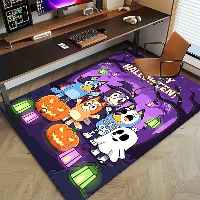 1pc Halloween Ghost Carpet Anti Slip Polyester Floor Mat for office.Bedroom