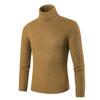 Men S Slim Fit High Neck Pullover Knit Sweater
