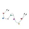 Colorful Bells Body Jewelry Chain with Adjustable Clips Clamps
