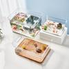 Elegant Transparent Fish Tank with Base Cabinet - Creative Living Room Aquarium Ornament and Artificial Pond Landscaping