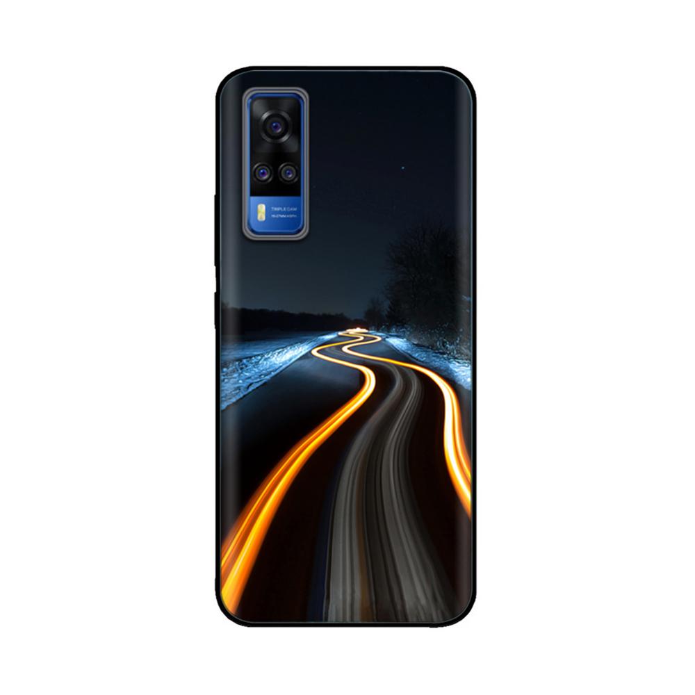 Für vivo Y31 2021 Hülle Weiche Schwarze Silikon Rückabdeckung Fundas Für Vivo Y51a Y51 2020 Dezember V2030 Y 51 VivoY31 V2036 Handyhülle
