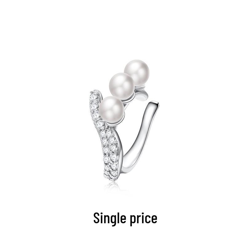 Korean Style Irregular Shiny Gear Ear Cuff, No Piercing Needed, Versatile and Chic for Autumn