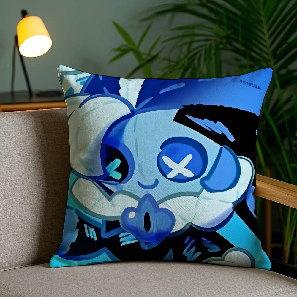 Pillow Case Game C-Cookie Run Kingdom Sofa Short Plush Double-sided HD Printing Room Home Office Gift Cushion Cover