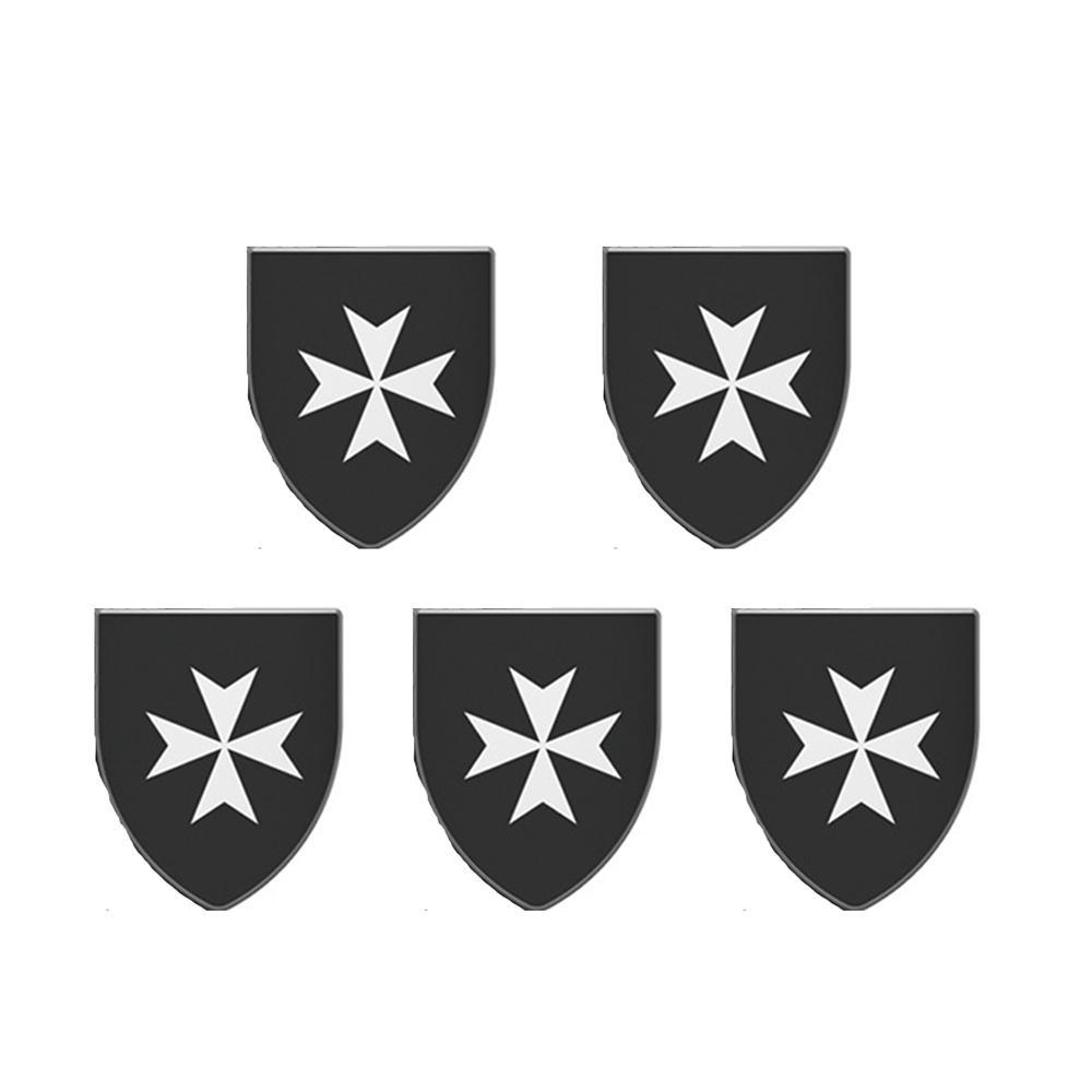 Mittelalterliche Militärkriegsritterarmee Schilde Waffen Kleidung Helme MOC Bausteine Schwert Speer Steine Spielzeug Geburtstagsgeschenke