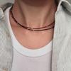 SILVER 925silver DOT BEADS NECKLACE