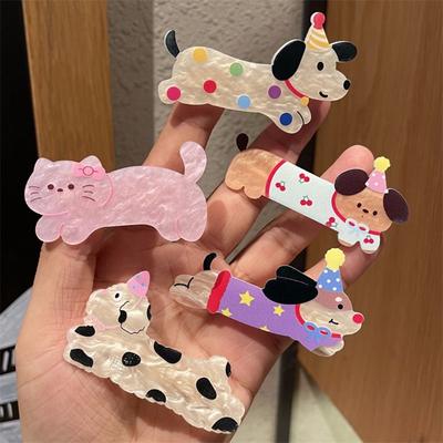 5Pcs Acrylic Cat Hair Clip Multicolor Duckbilled Clip Fashion Puppy Hairpin  Headwear