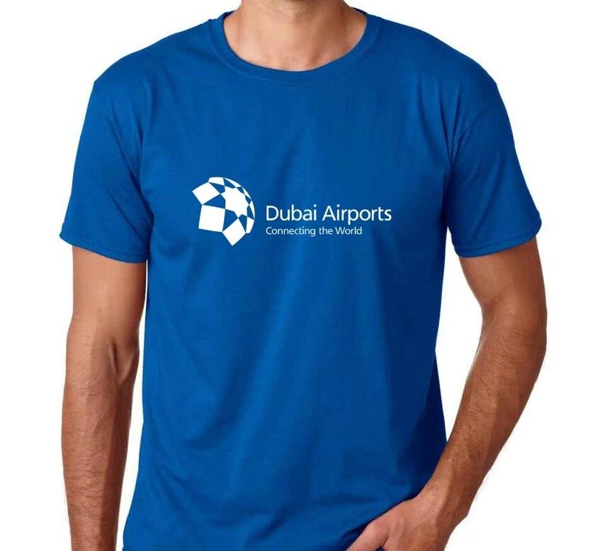 

Dubai International Airport DXB T-Shirt Arab Emirates Blue Travel Tee Shirt XL