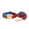 Blue Bottom Velvet Dog Collar Dog Collar Leash Pet Collar Dog Neck Collar Dog Neck Cover