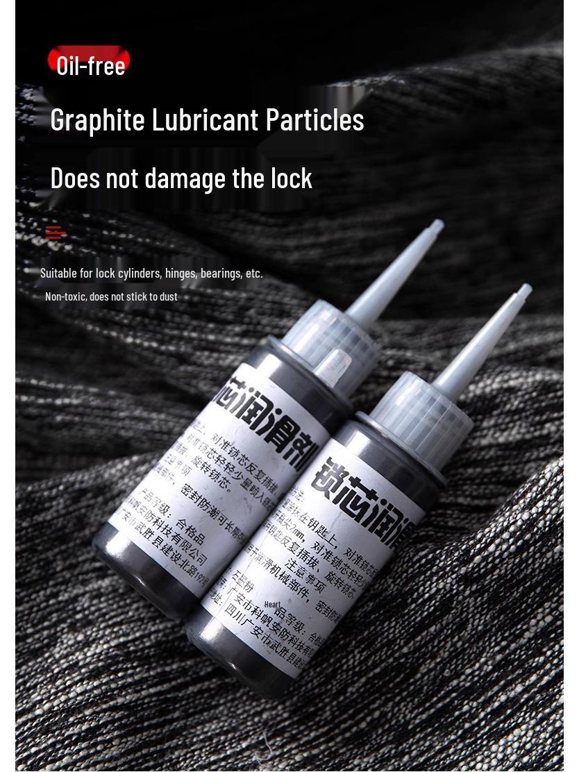 

Графитовая пудра-смазка для дверных замков и противовзломных цилиндров