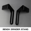 2Pcs Professional Benches Grinder Holders Stainless Steel Frame Stand for Grinding Machine Stability Durability Build